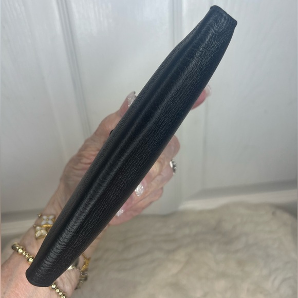 HERMES BEARN VEAU SWIFT LEATHER LONG BIFOLD WALLET IN BLACK - Picture 9 of 16